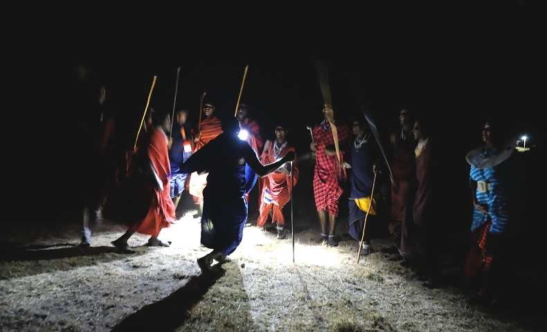 Sunset Maasai Dancing