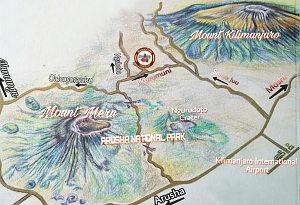 Osiligilai Maasai Lodge Map Location
